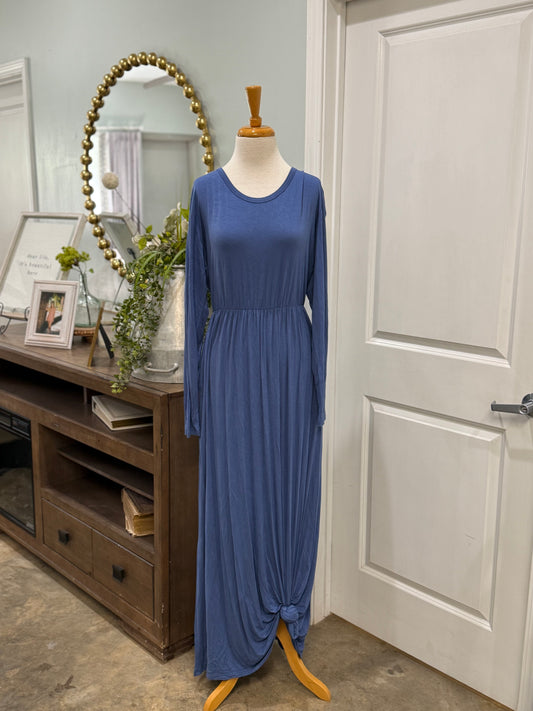 Womens Blue Maxi Dress Size 2XL
