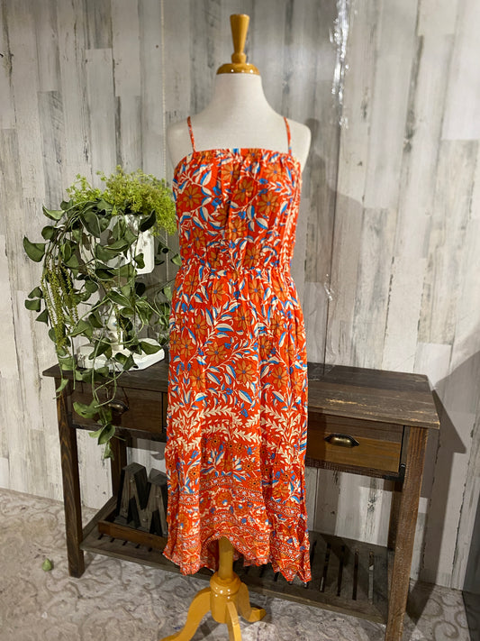 Womens Cotton Sun Dress Sz Large