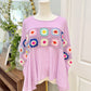 Womens Savanna Jane Crotchet Blouse M/L EUC