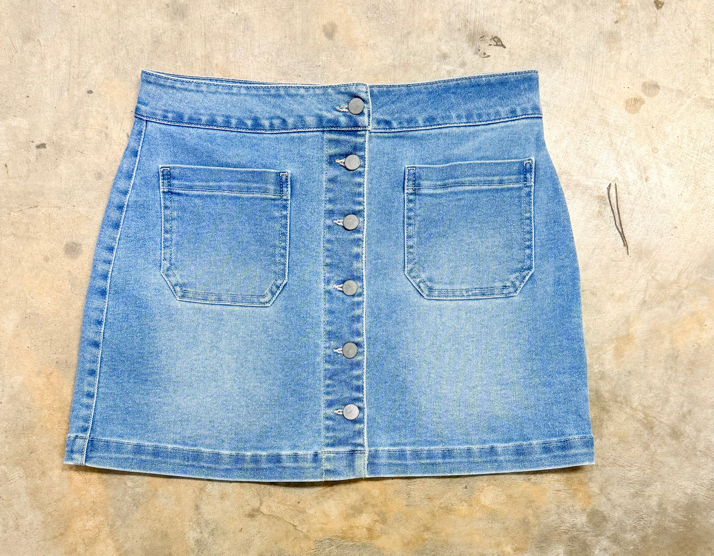 Womens TGLA Denim Skirt Large EUC