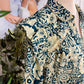 Womens Umgee Teal Floral Midi Dress 2XL NWT