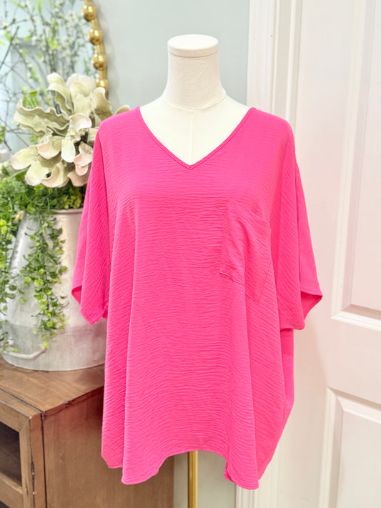Womens Zenana Air Flow Blouse Large EUC