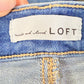Womens Loft Fringe Skinny Jeans Size 4 EUC
