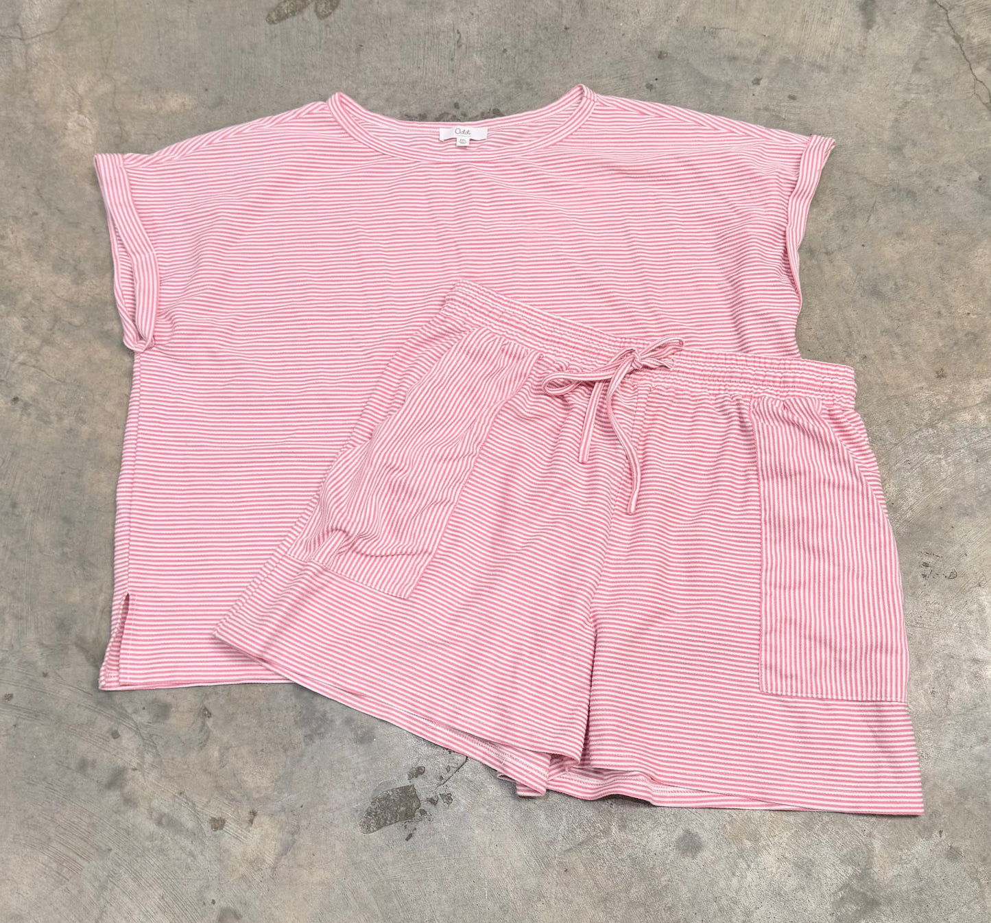 Womens ODDI 2pc Short Set 2X EUC
