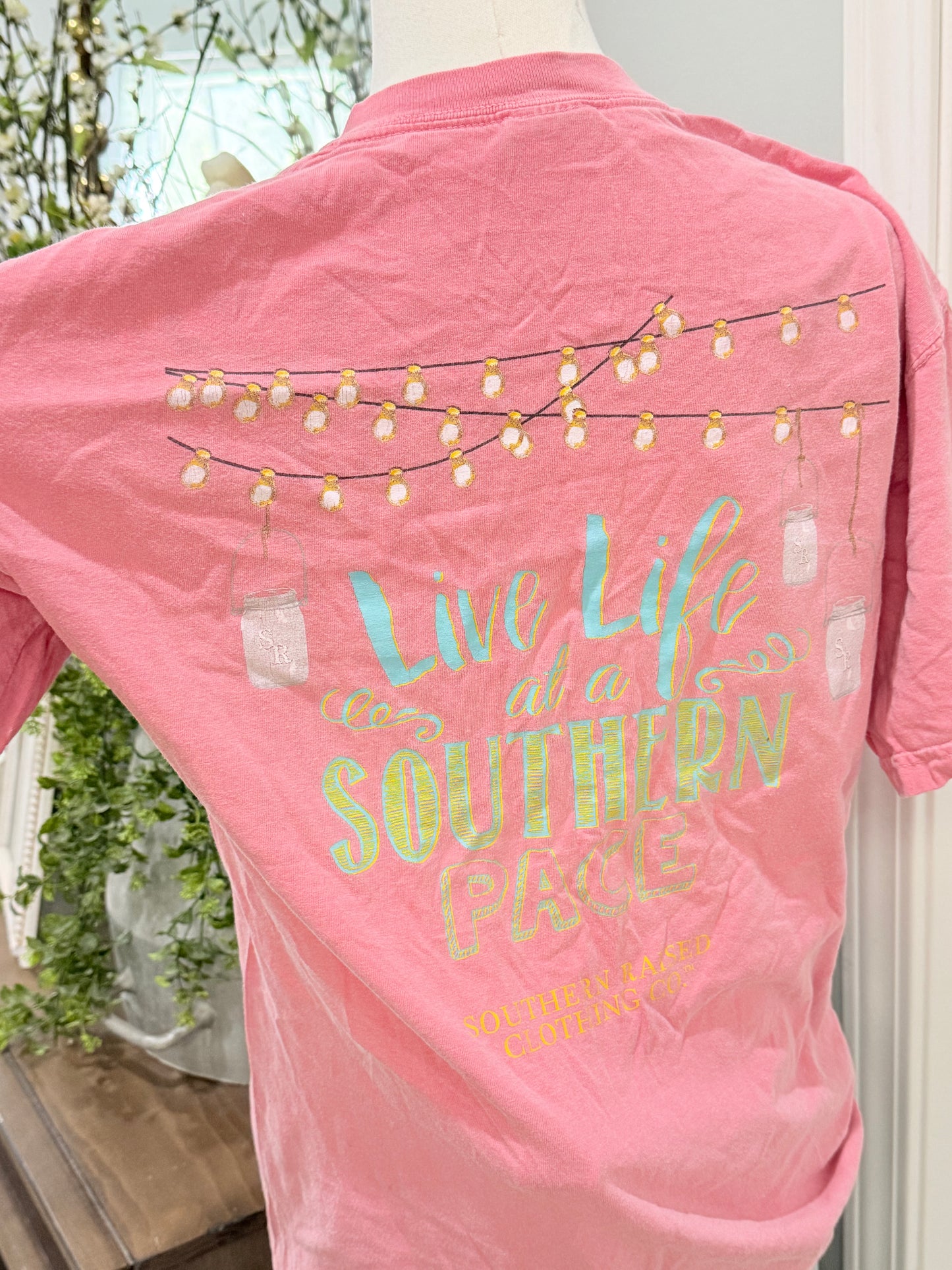 Womens Southern Raised Comfort Color Tee Medium EUC