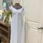 Womens Blue Stripe Cotton Maxi Dress Small EUC