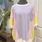 Womens Color Block Pocket Blouse XL