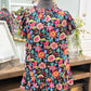Womens Jodifl Floral Blouse Size Large EUC