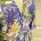 Womens Entro Lavender F;oral Maxi Dress Large EUC
