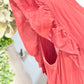 Womens Entro Ruffle Dress Large EUC