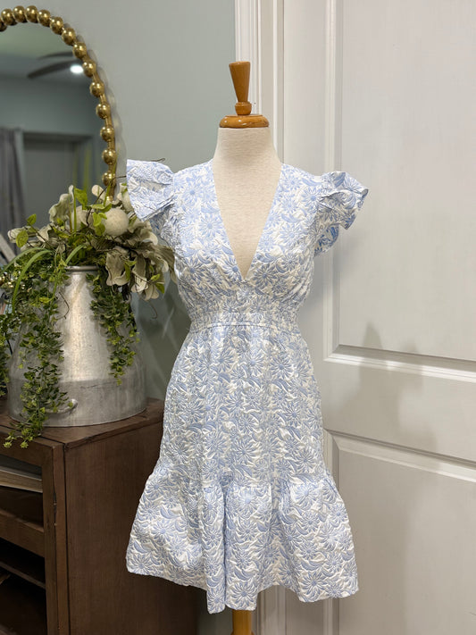 Womens She+Sky Eylet Dress Size Small