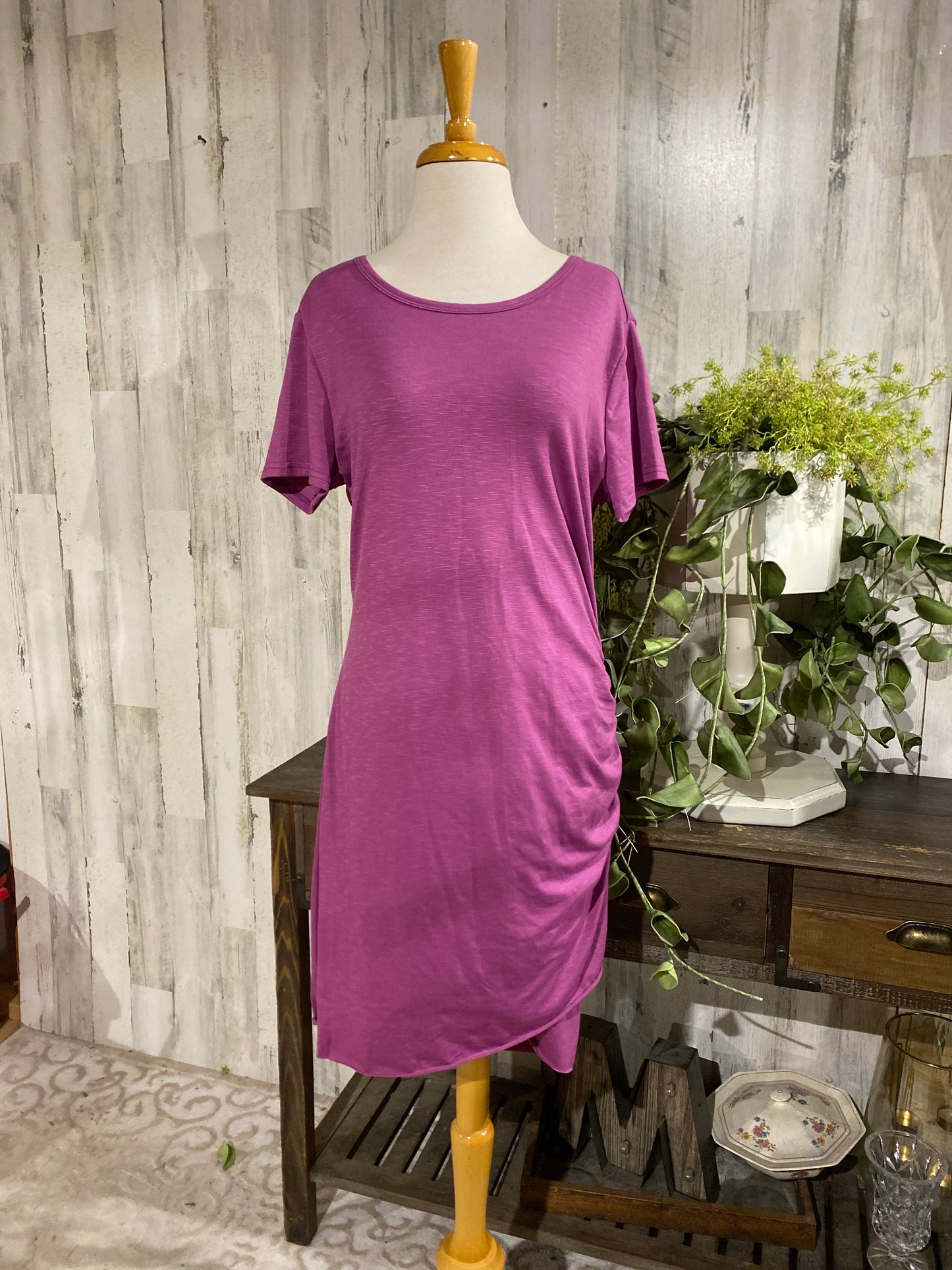 Womens Knit Midi Dress Large