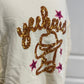 Womens Yeehaw Sequin Blouse Small EUC OVERSIZED