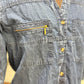 Womens Denim Button Down Dress XL EUC