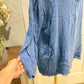 Womens Umgee Chambray Blouse Small