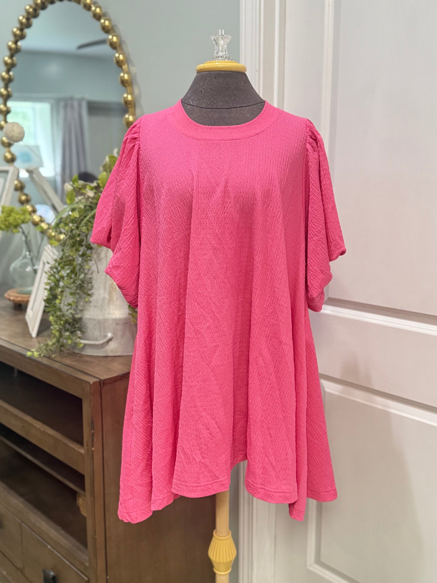 Womens Glam Bubble Sleeve Dress Medium EUC