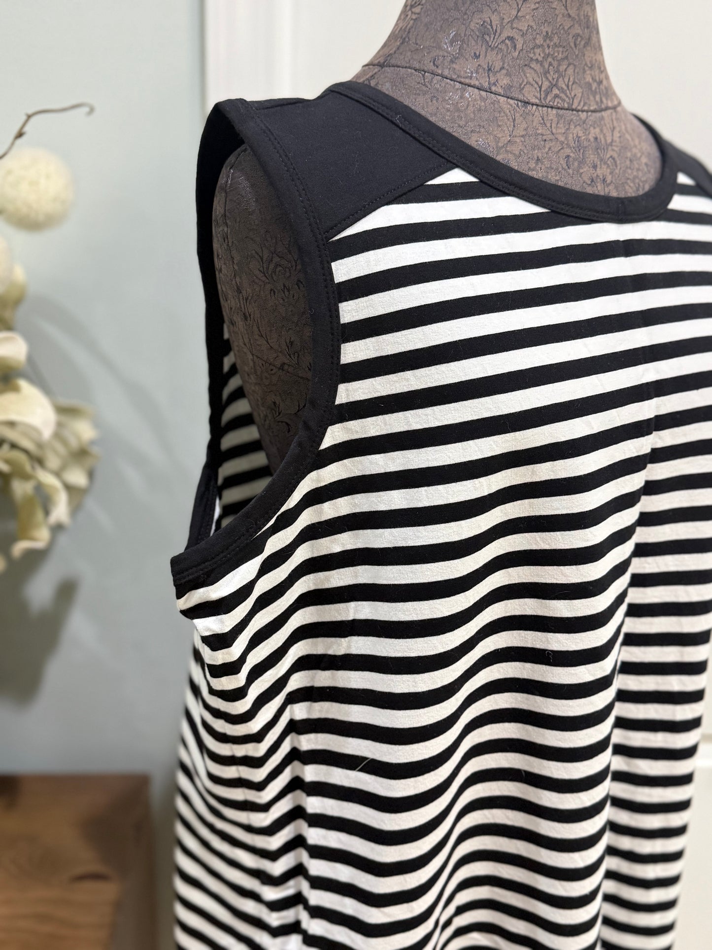 Womens Wonderly Striped Dress XXL