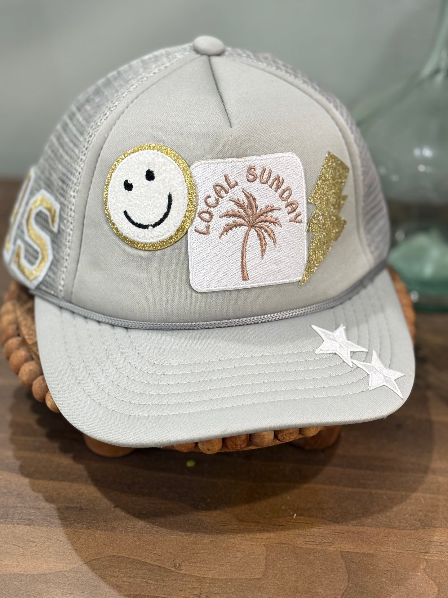 Womens Trucker Hat with Patches