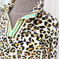Womens Lightweight Leopard Blouse XL EUC