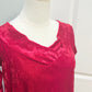 Womens MTS Red Velvet Mini Dress Small EUC