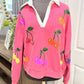 Womens Queen of Sparkles Sweatshirt Large EUC