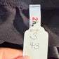 Womens 2Hearts Black Satin Blouse Small NWT