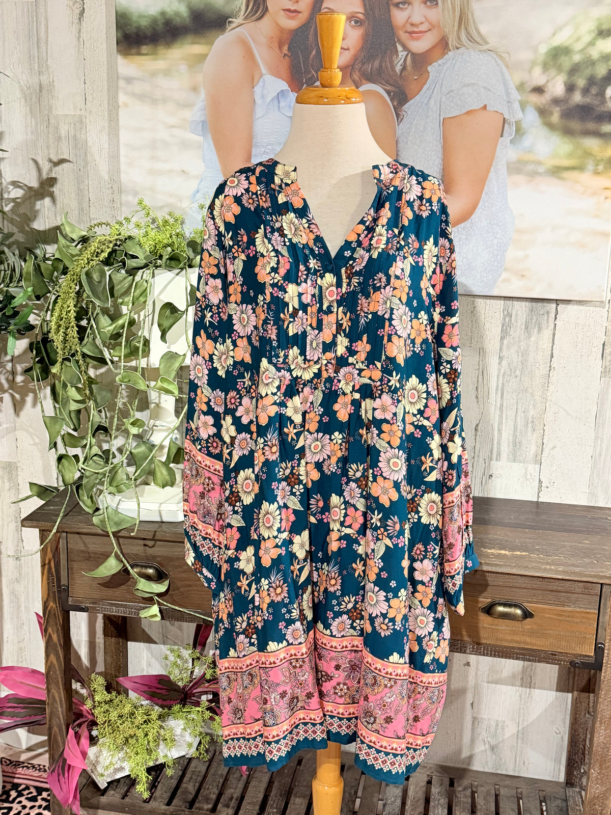 Womens First Love Floral Dress Size 3XL NWT