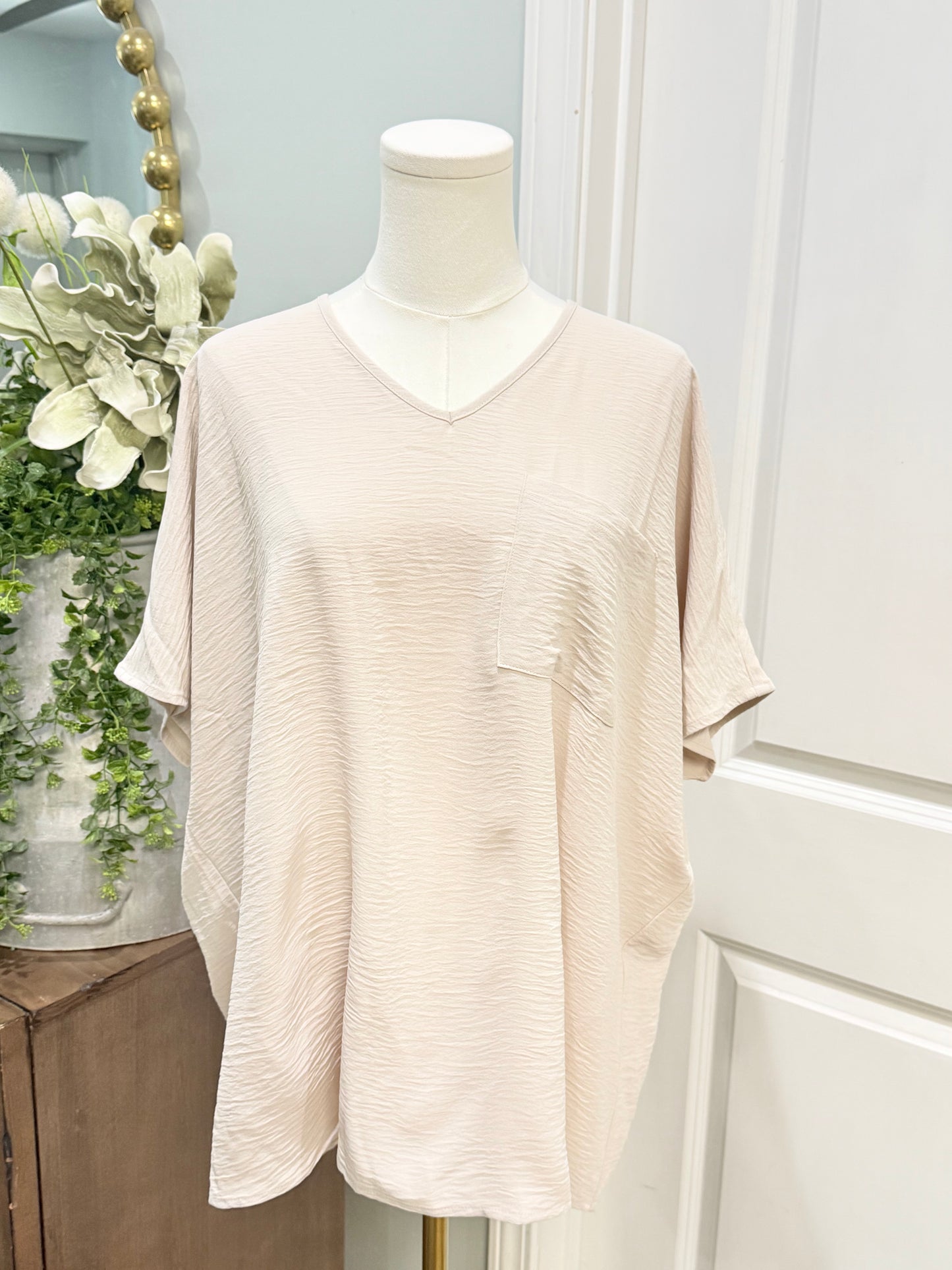 Womens Zenana Air Flow Blouse Small EUC