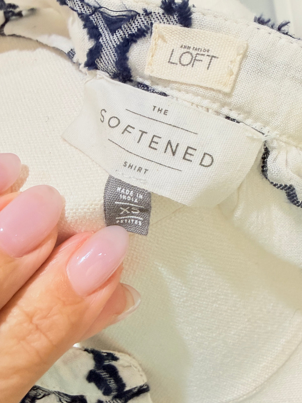 Womens Loft Softened Blouse XS EUC