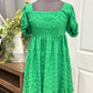 Womens Green Babydoll Dress Medium EUC