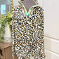 Womens Lightweight Leopard Blouse XL EUC