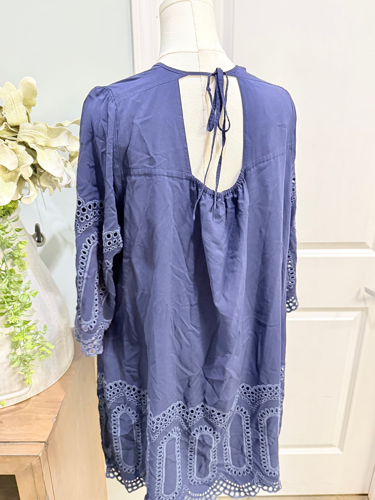 Womens Crown & Ivy Eyelet Dress 20W EUC