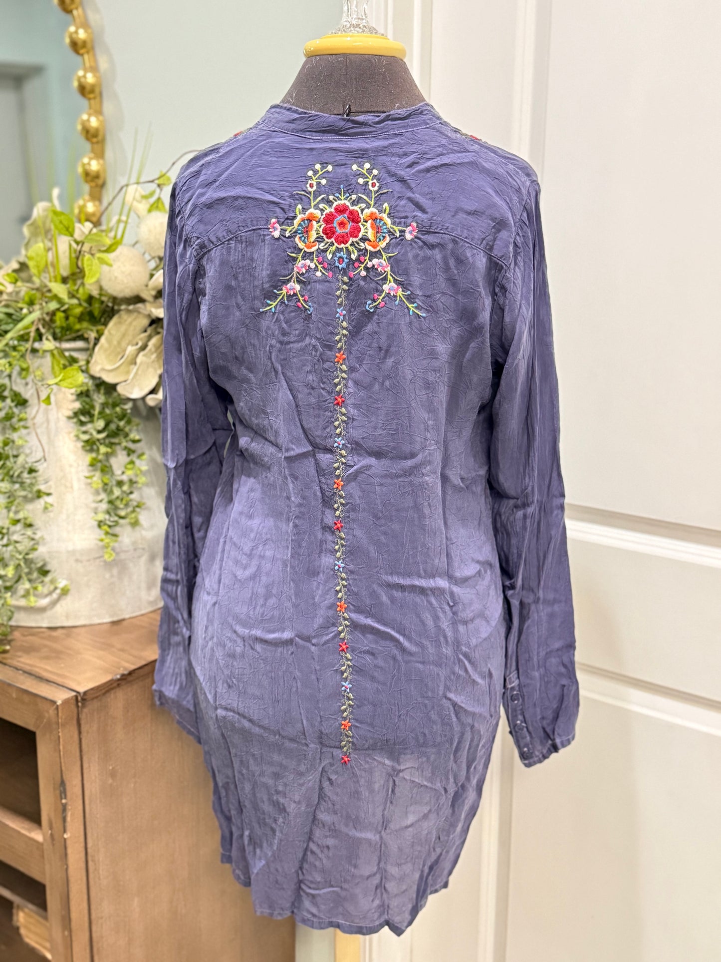 Womens Johnny Was Embroidered Dress Size Medium EUC