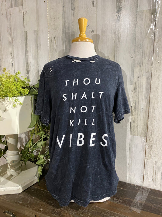 Womens Vibes Tshirt Large