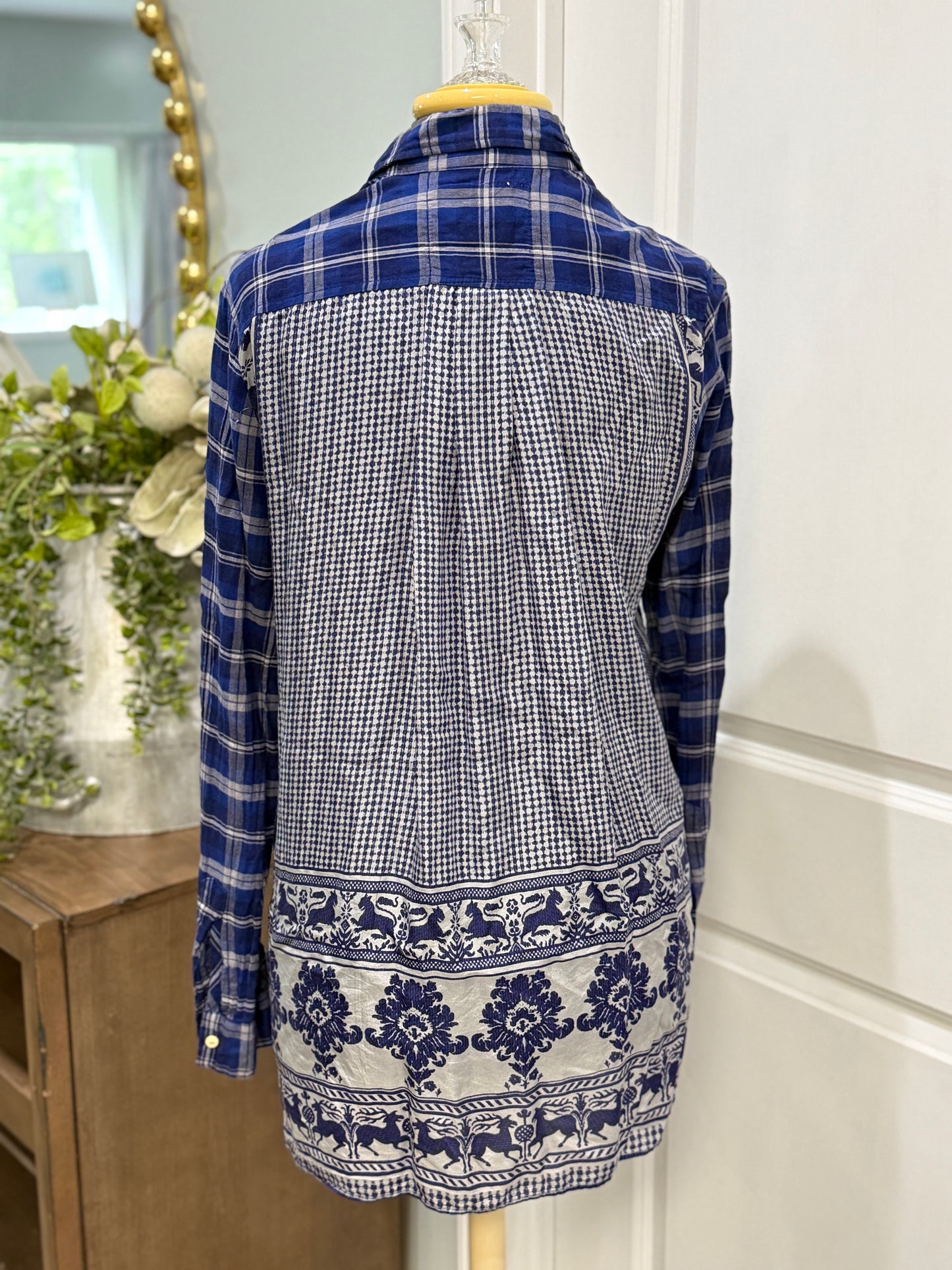 Womens Johnny Was Flannel Button Down Size Small EUC