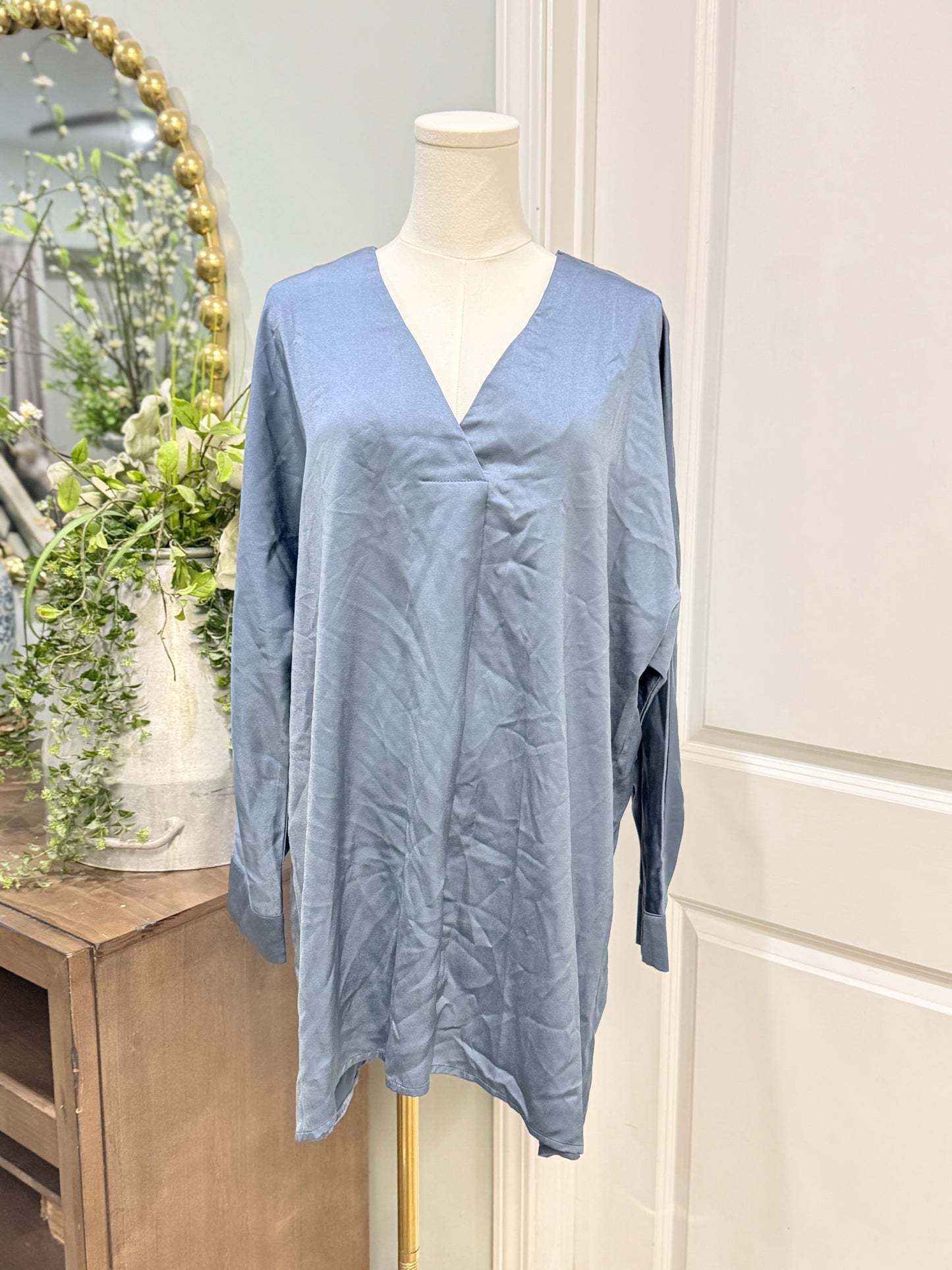 Womens Glam Satin Dress Small NWT