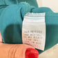 Womens Green Satin Blouse Small EUC
