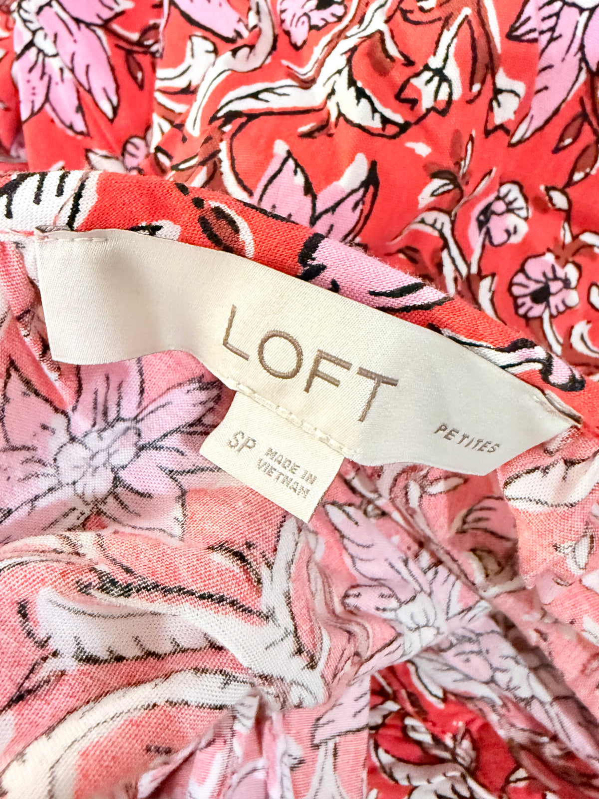 Womens Loft Button Down Dress Small Petite EUC
