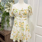 Womens Altard State White Floral Mini Dress XS EUC