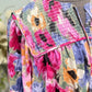 Womens Floral Smocked Dress Large EUC