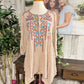 Womens Andree Embroidered Tunic Size Small EUC
