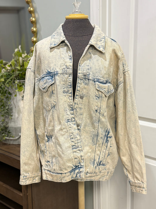 Womens Wild Fable Denim Jacket Large EUC
