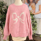 Womens Blu Pepper Bow Sweater Size Large NWT