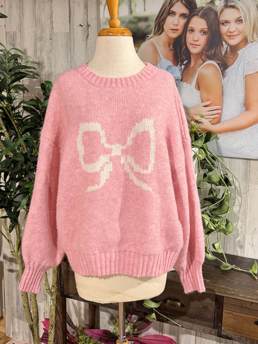 Womens Blu Pepper Bow Sweater Size Large NWT
