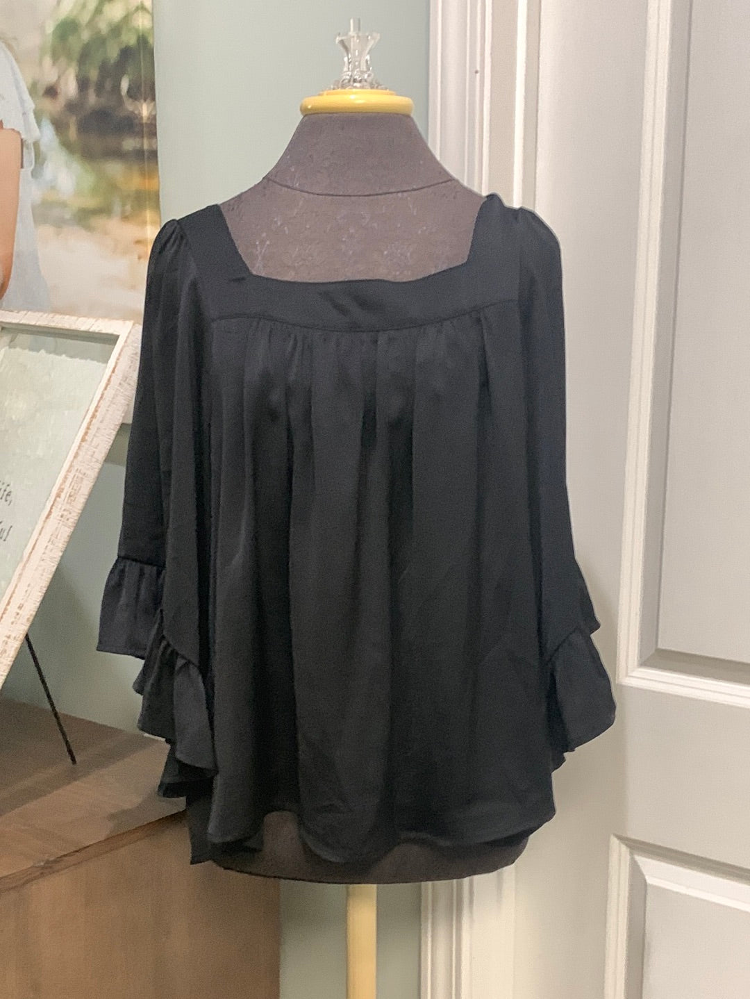 Womens Black Dress Blouse Size Medium