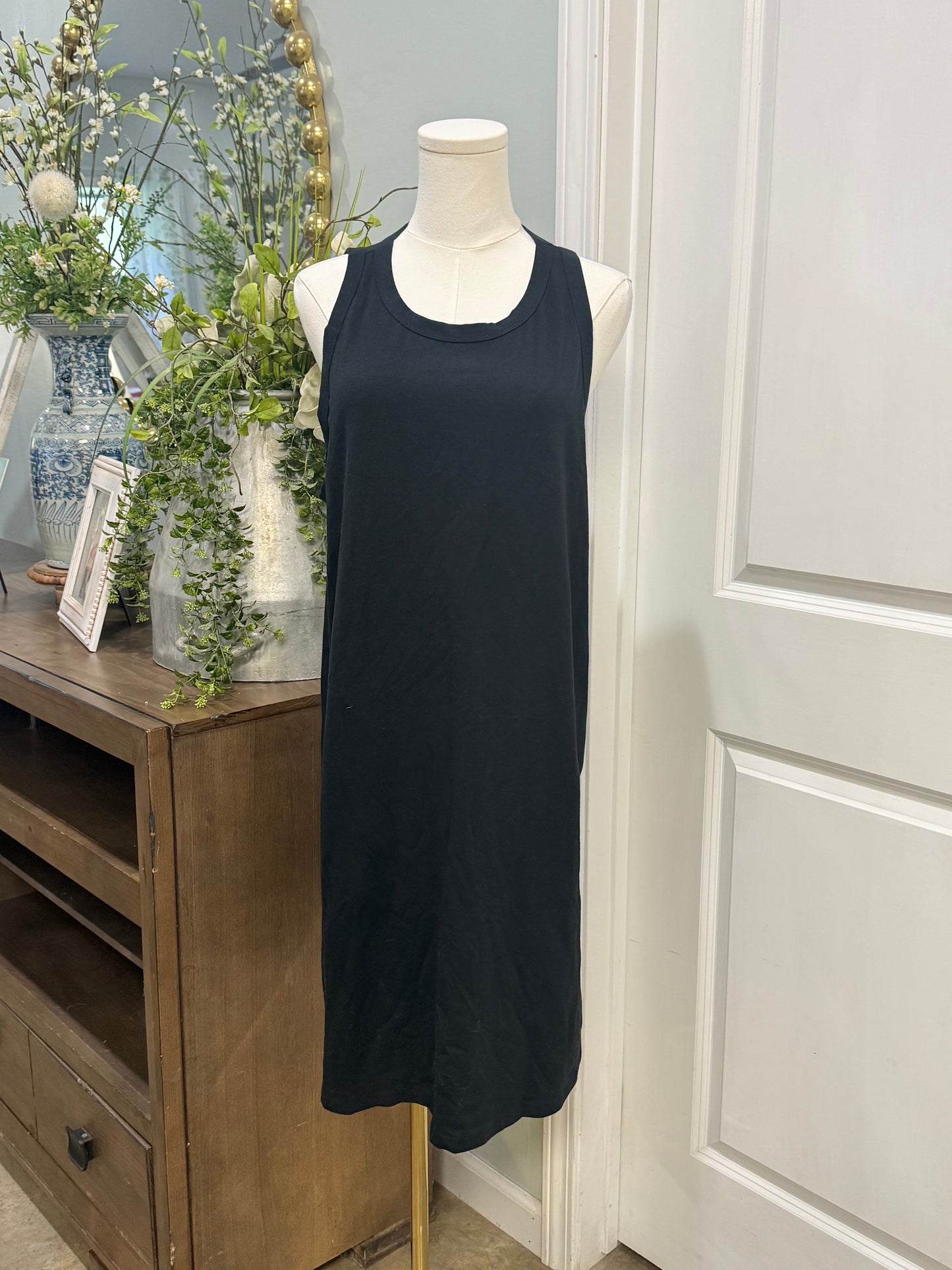 Womens Black Sleeveless Tshirt Dress XXL EUC