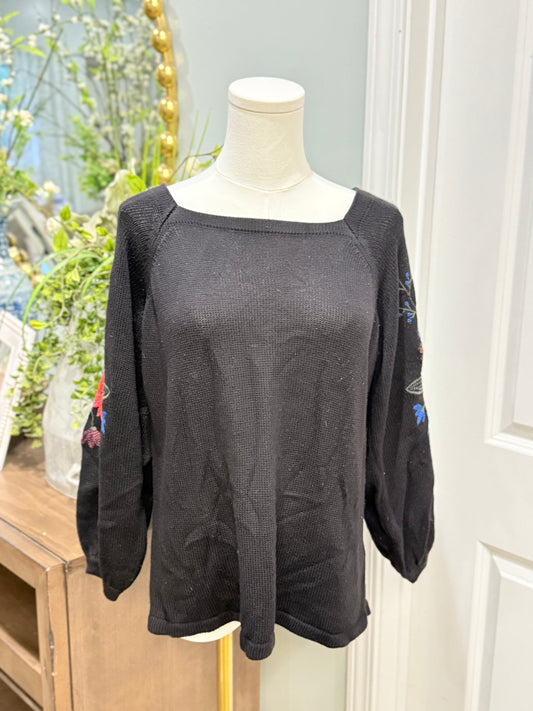 Womens Pioneer Woman Embroidered Sweater Small EUC