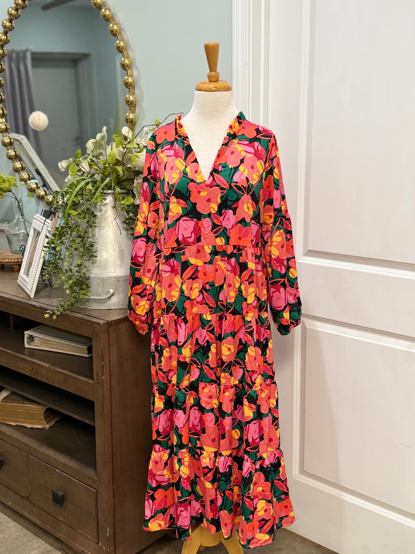 Womens Michelle McDowell Maxi Dress Large NWT