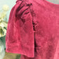 Womens Crown & Ivy Short Sleeve Corduroy Blouse Medium EUC