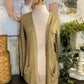 Womens Gold Shimmer Ralph Lauren Cardigan Large
